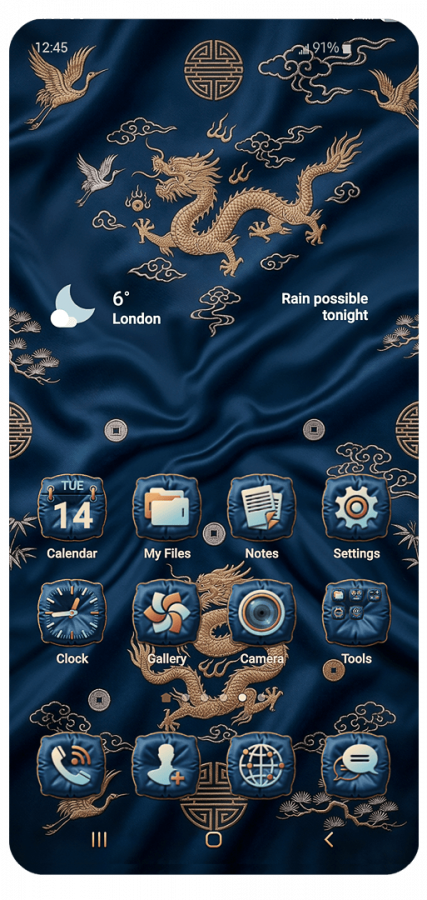 Imperial Blue Silk